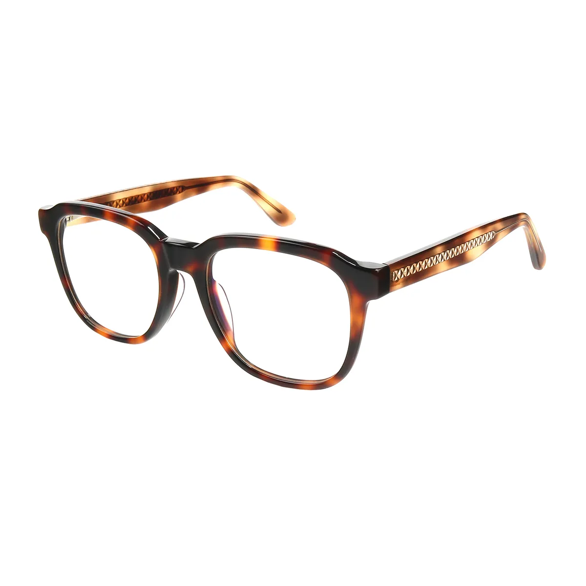 Classic Square Demi Eyeglasses for Men